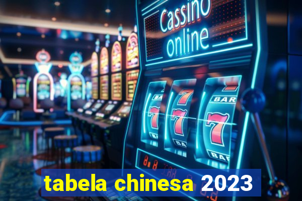 tabela chinesa 2023