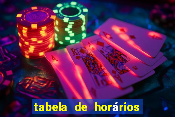 tabela de horários fortune tiger