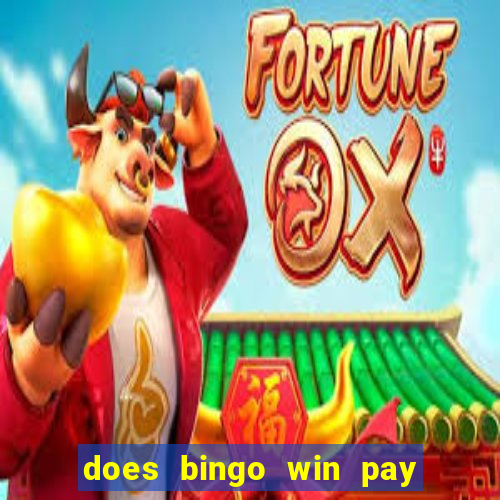 does bingo win pay real money