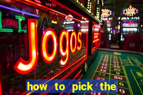 how to pick the right slot machine to win