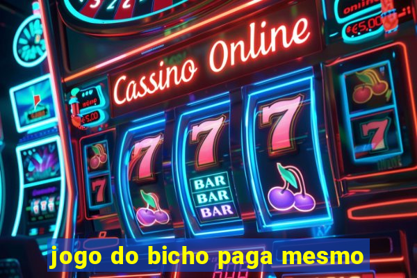 jogo do bicho paga mesmo