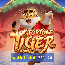 wallet slot ??? 20 ??? 100