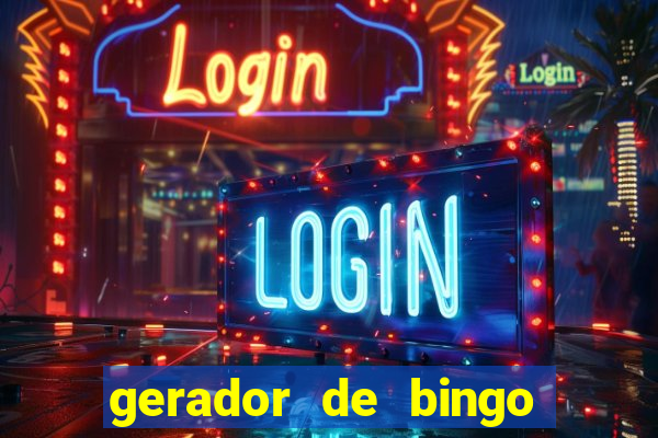 gerador de bingo de palavras