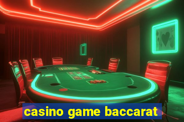 casino game baccarat