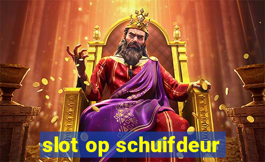 slot op schuifdeur