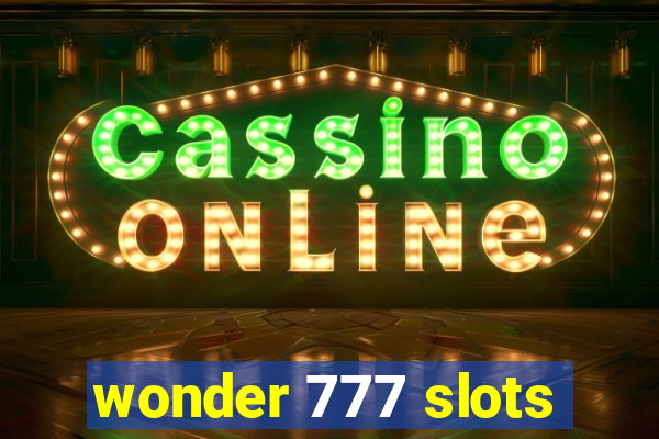 wonder 777 slots