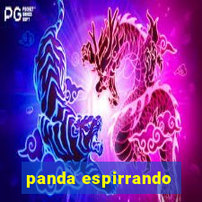 panda espirrando