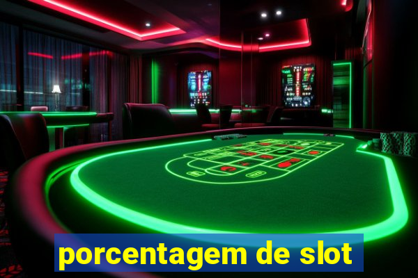 porcentagem de slot