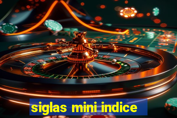 siglas mini indice