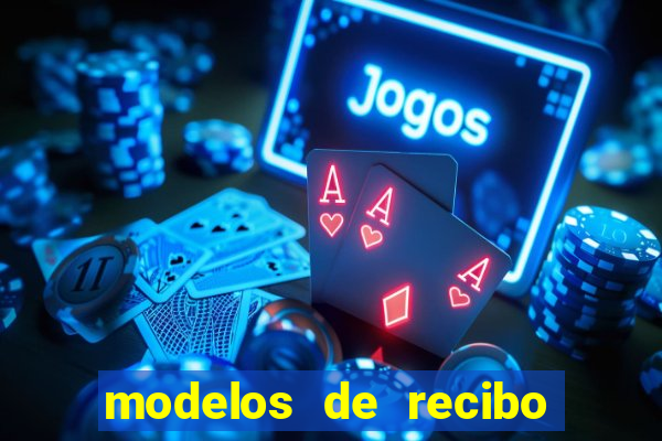 modelos de recibo de pagamento word