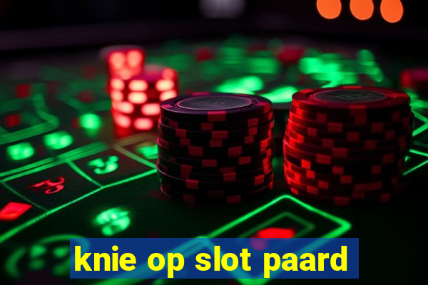 knie op slot paard