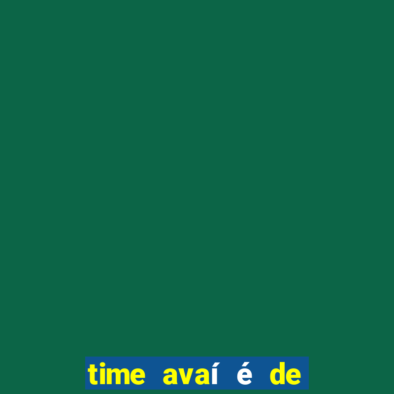 time avaí é de qual estado