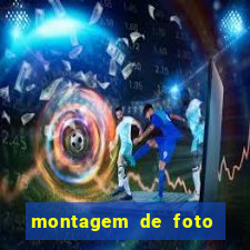 montagem de foto com simbolo do flamengo