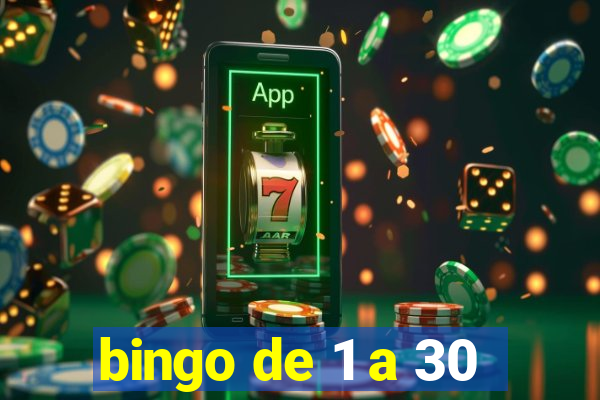 bingo de 1 a 30