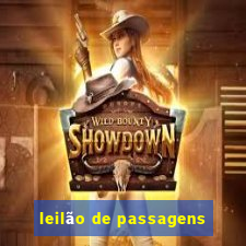 leilão de passagens