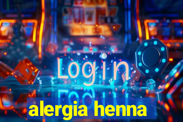 alergia henna