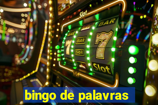 bingo de palavras