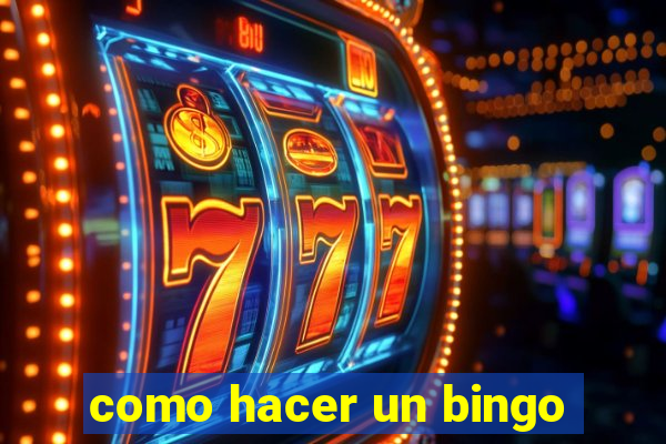 como hacer un bingo