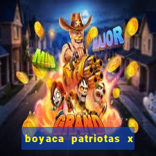 boyaca patriotas x deportivo pereira