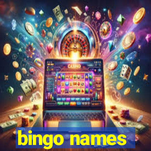 bingo names