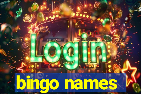 bingo names