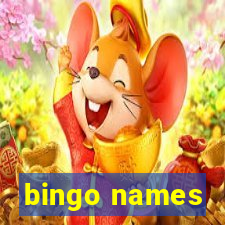 bingo names