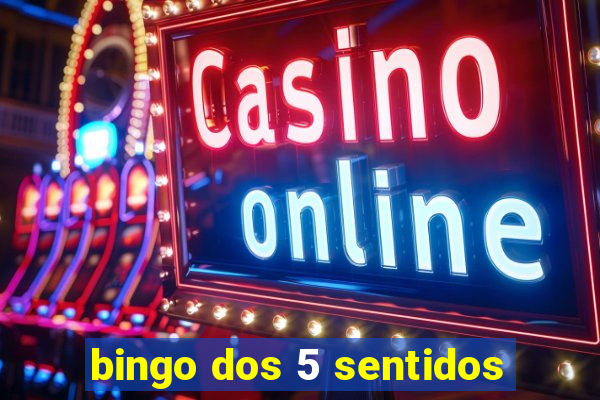 bingo dos 5 sentidos