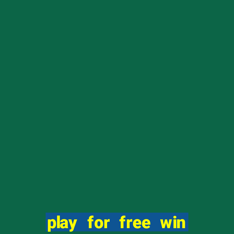 play for free win for real bingo