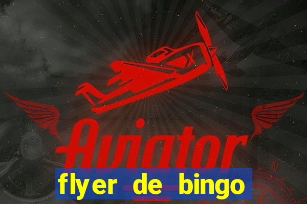 flyer de bingo para editar