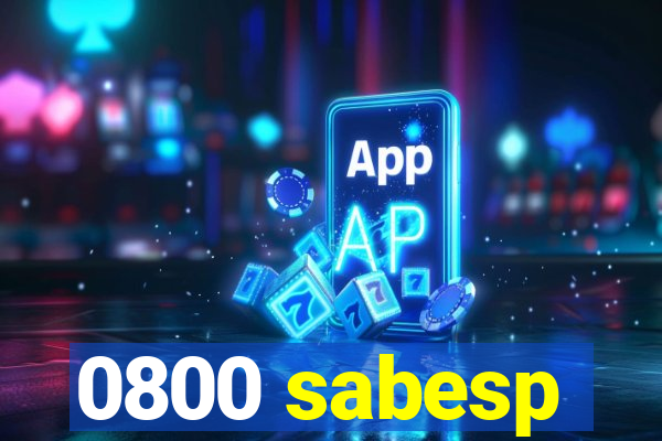 0800 sabesp