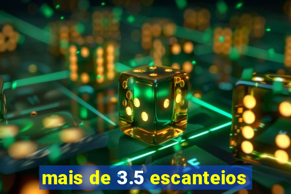 mais de 3.5 escanteios