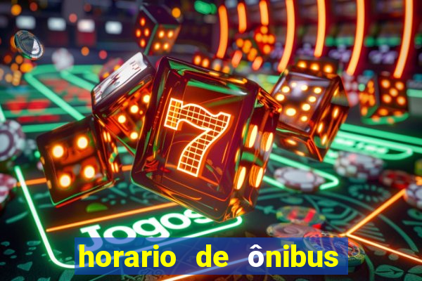 horario de ônibus vila nova