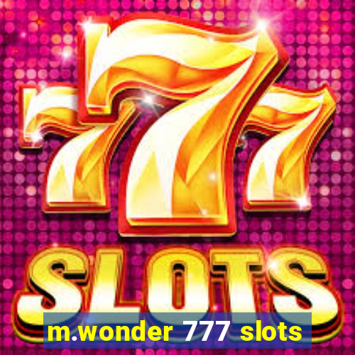 m.wonder 777 slots