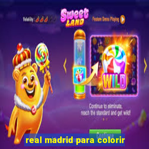 real madrid para colorir