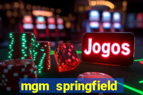 mgm springfield slot payout percentage