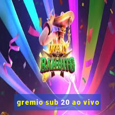 gremio sub 20 ao vivo