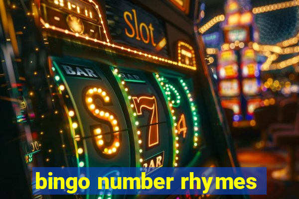 bingo number rhymes