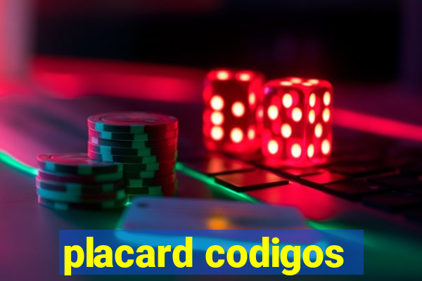 placard codigos