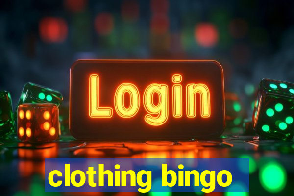 clothing bingo