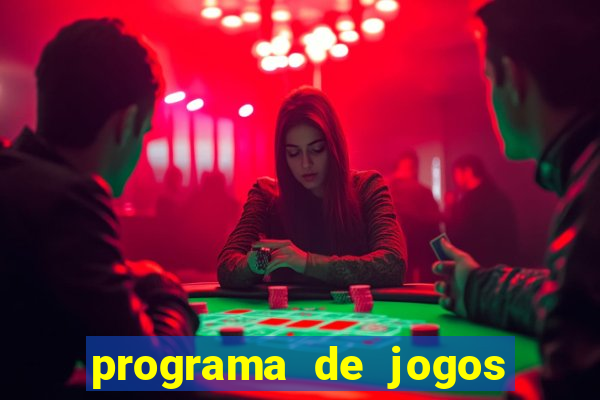 programa de jogos de futebol