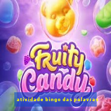 atividade bingo das palavras