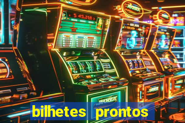 bilhetes prontos dos jogos de hoje