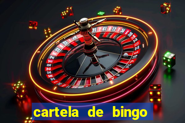 cartela de bingo de nomes para imprimir