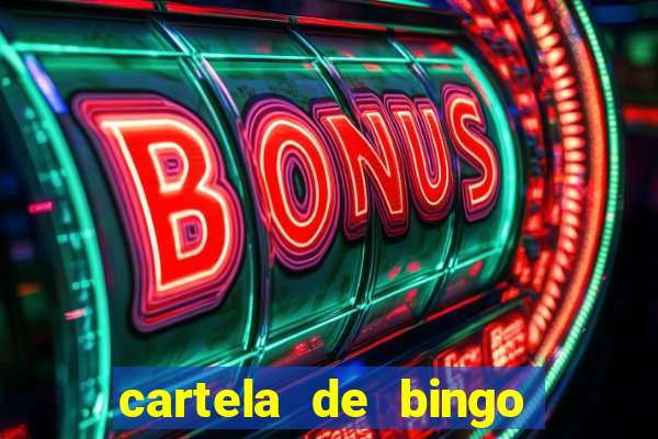 cartela de bingo de nomes para imprimir