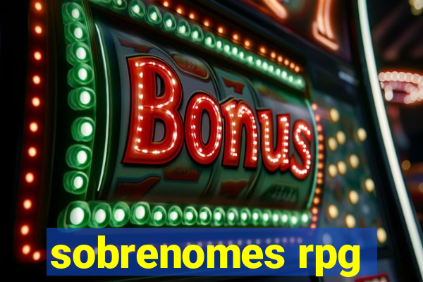 sobrenomes rpg