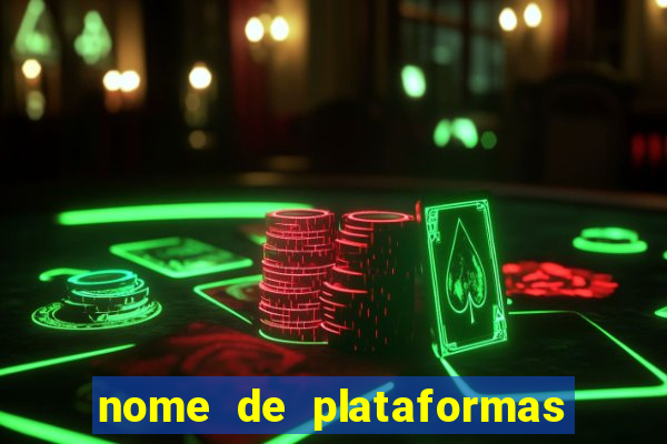 nome de plataformas de jogos