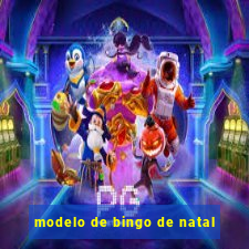 modelo de bingo de natal