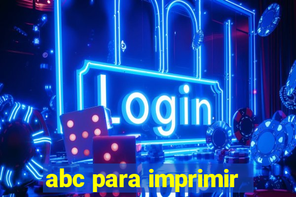 abc para imprimir