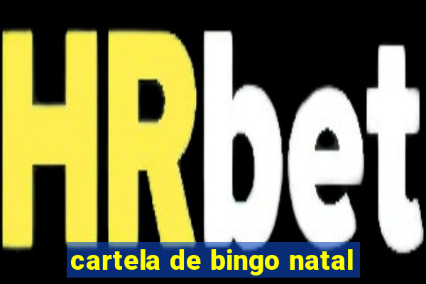 cartela de bingo natal