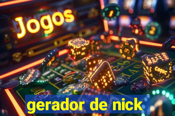 gerador de nick